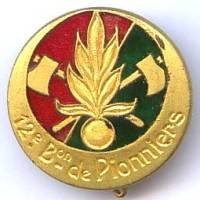 12° Bat. de Pionniers Légion Etrangère, doré, boléro DPN