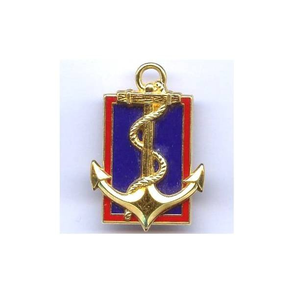 Inspection des Troupes de Marine , épingle sertie