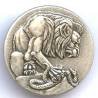 Sécurité Militaire , lion et serpent argentés