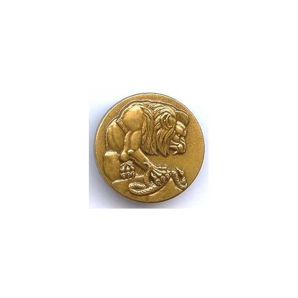 Sécurité Militaire , lion et serpent bronze
