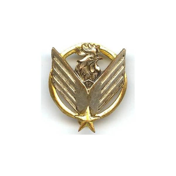 Peloton ALAT / de la 12° Division d'Infanterie  Tlemcen Méchéria , tête de coq, attache cassée