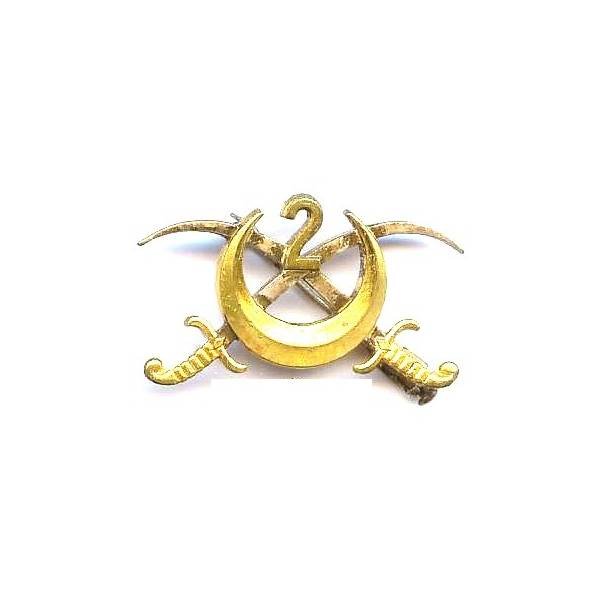2° Régiment de Spahis Algériens , sabres croisés, attache fourreau