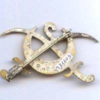 2° Régiment de Spahis Algériens , sabres croisés, attache fourreau