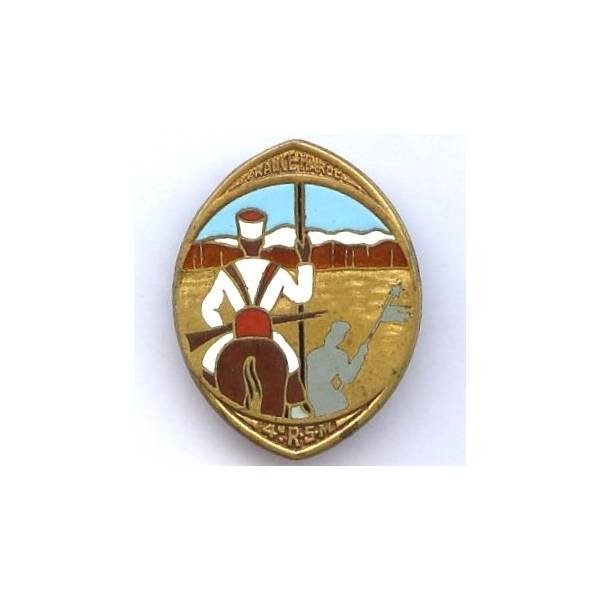4° Régiment de Spahis Marocains , France-Maroc, cheval marron, ombre grise, D Ber en arc