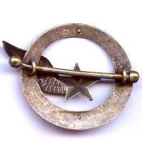 Brevet d' Elève-Pilote, fantaisie diamètre 42, ancien, avec sa barrette