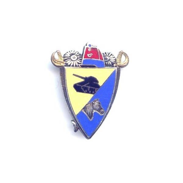 Anciens Chasseurs d'Afrique, écu, petit boléro rond, adresse au dos