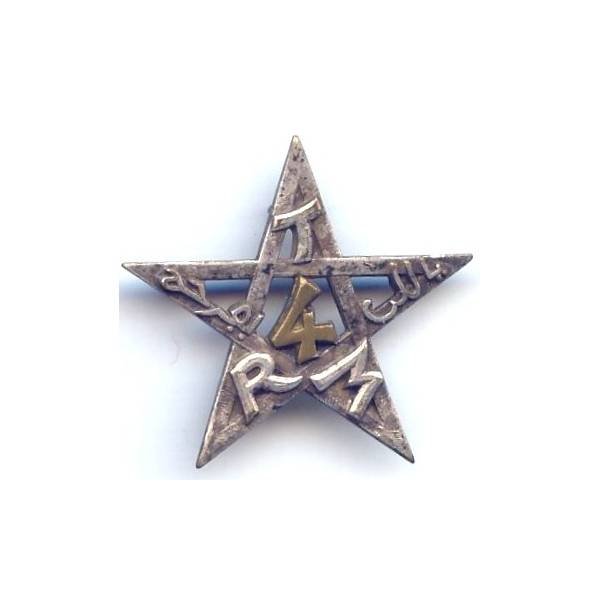 4° Rgt de Tirailleurs Marocains , dos grenu, anneaux