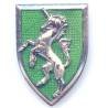 5° Régiment de Chasseurs à Cheval , licorne cabrée, vert translucide, 2 anneaux