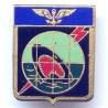 Escadrille 12 S  (1953-60) , gueule de requin sur une foudre rouge, émail, dos lisse