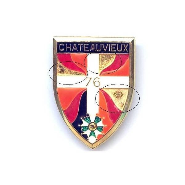 76° Régiment d' Infanterie, légion d' honneur à plat, éclat