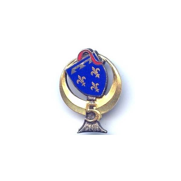5° Régiment de Spahis Algériens , écu, croissant