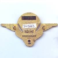 Brevet de Moniteur Parachutiste , tirage 2001, doré, pontets