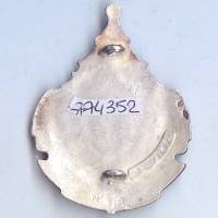 En argent , 1° Régiment Etranger de Cavalerie / CCAS Cambodge , émail, matriculé 38