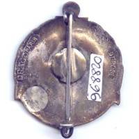 3° Régiment d'Infanterie Coloniale , rond, "debout les morts", soldat debout, éclats d'émail