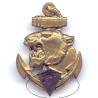 23° Rgt d'Infanterie Coloniale , petite tête, écu noir, guillochage irrégulier, 23 limé