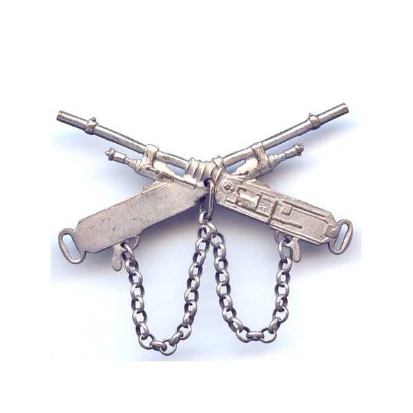 Brevet de Mitrailleur d'Elite , mitrailleuses croisées avec avec chaînette, avant 39