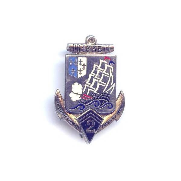 2° Rgt d' Infanterie de Marine, résine, en deux pièces