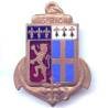 6° Rgt d'Infanterie Coloniale , 3 hermines, boléro rectangle, Courtois Paris sur 2 lignes, patiné