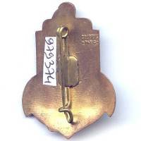 6° Rgt d'Infanterie Coloniale , 3 hermines, boléro rectangle, Courtois Paris sur 2 lignes, patiné
