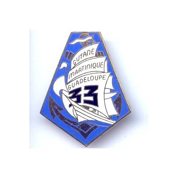 33° Régiment d'Infanterie de Marine , émail