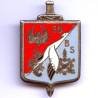 58° Bataillon des Services , cigogne, émail