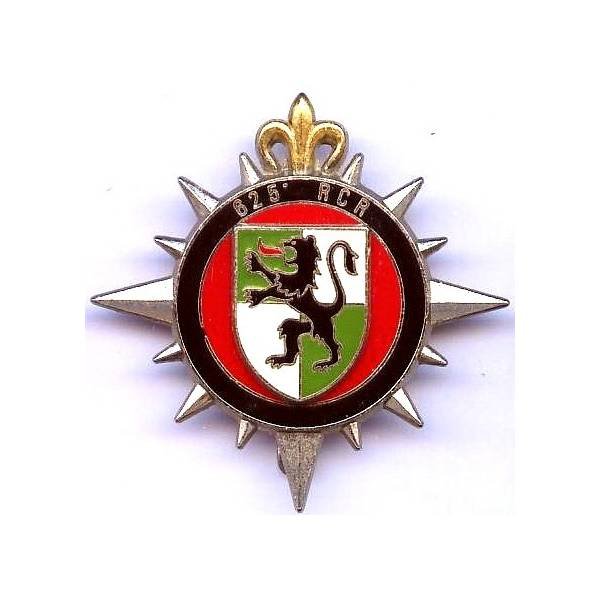 625° Régiment de Circulation Routière , lion noir debout, blason rapporté
