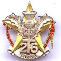 26° Régiment d'Infanterie ,...