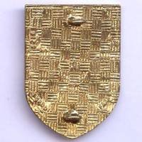 40° Régiment d'Artillerie , écu, dos guilloché, résine, homologation verticale