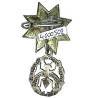 Chevalier du Dacus Sfaxien Talisman Paladium , pendentif 20 x 27 mm sans l'étoile à 8 branches, argenté