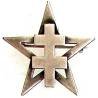 1° Régiment de Spahis Marocains / 2° Division Blindée , grosse croix de Lorraine sur étoile, épingle à pivot