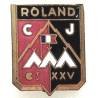 CJF  XXV "Roland" , 2 pans coupés, émail