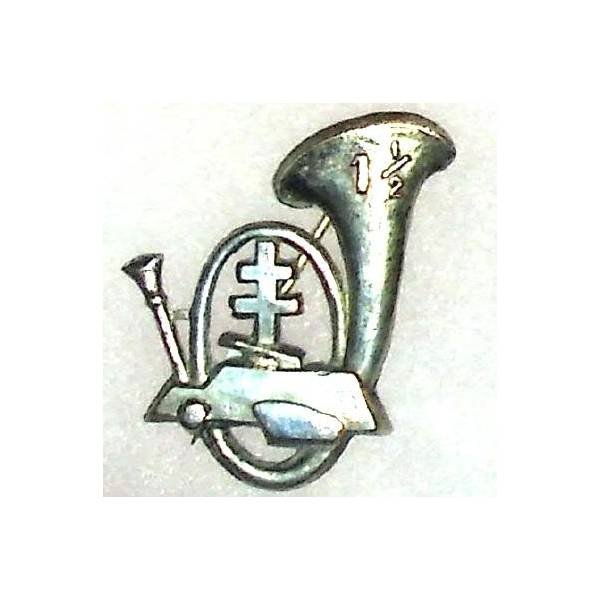 1° 1/2 Brigade de Chasseurs Portés , Halftrack et croix de Lorraine, épingle à pivot