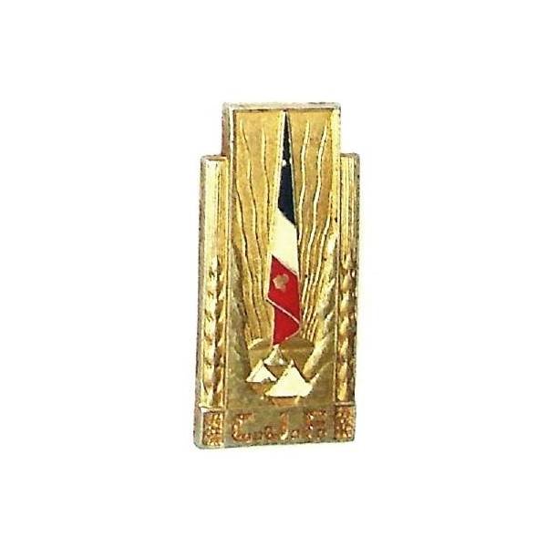 CJF , insigne général, aluminium peint, léger manque de peinture