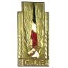 CJF , insigne général doré, peinture abimée