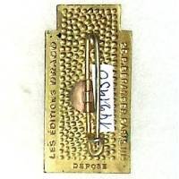 CJF , insigne général doré, peinture abimée