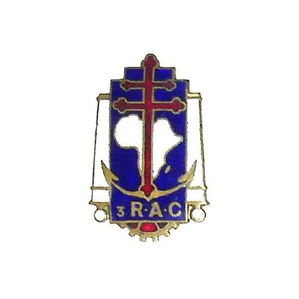 3° Régiment d'Artillerie Coloniale / Forces Françaises Libres , petit 3, épingle à pivot