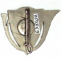 18° Régiment de Chasseurs à Cheval , croix tréflée sur rouge, cheval de jeu d'échec noir sur vert
