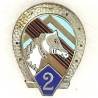 2° Régiment de Chasseurs d'Afrique , fer et tête de cheval blanche, petit boléro à fenêtre