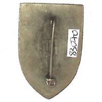 4° Régiment de Cuirassiers , Jeanne d' Arc, 28x42, peint, attache verticale, boléro rectangulaire