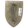 4° Régiment de Cuirassiers , Jeanne d' Arc, 28x42, peint, attache verticale, boléro rectangulaire