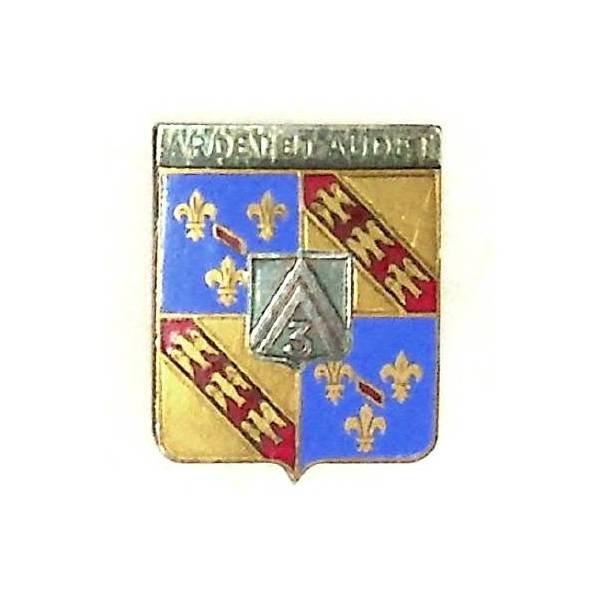 3° Régiment de Dragons , Ardet et Audet sur fond argent (1941 Armistice) , petit boléro DPN