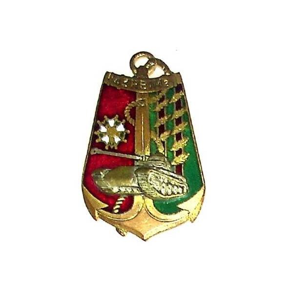 43° Régiment Blindé d'Infanterie de Marine , 8 palmes, émail, dos doré, Drago Paris latéral, 2 boléros Drago