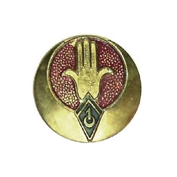 1° Régiment de Spahis Algériens , sans bordure, 1 chevron, peint, peinture défraichie