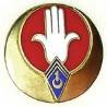 1° Régiment de Spahis Algériens , sans bordure, 2 chevrons, boléro rond