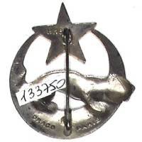 3° Régiment de Spahis Agériens , panthère relief, dos lisse estampé, attache pivot