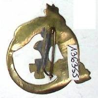 4° Régiment de Spahis Tunisiens , lézard, métal coulé, 34x37