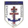 1° Bataillon d'Infanterie de Marine des Forces Françaises Libres , "France Toujours 1940", épingle à nourrice verticale