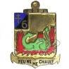 Bataillon de Marche 6 / 1° Division de la France Libre , Feu Ne Me Chault, salamandre verte, doré