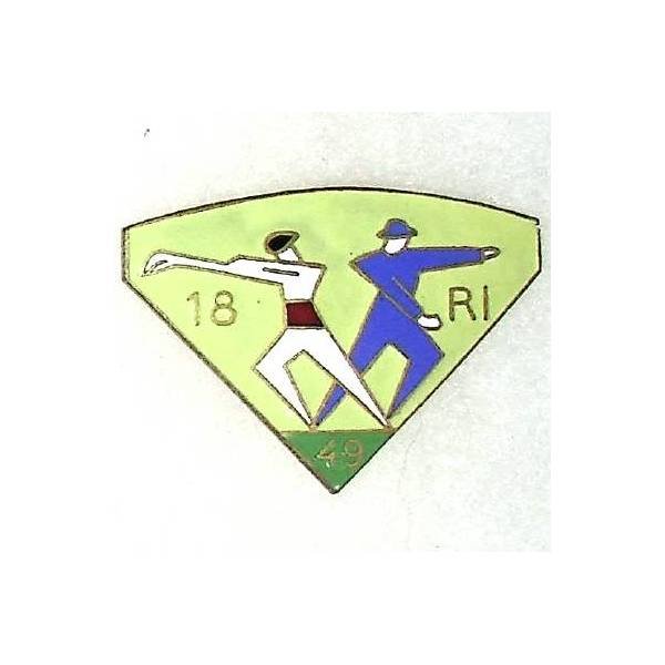 18° Régiment d'Infanterie , joueurs de pelote, jaune citron, gros boléro rond