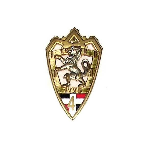 4° Régiment d'Infanterie , attache à pivot, estampé